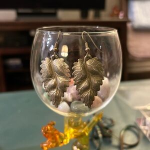 Vintage Cottagecore Leaf Earrings